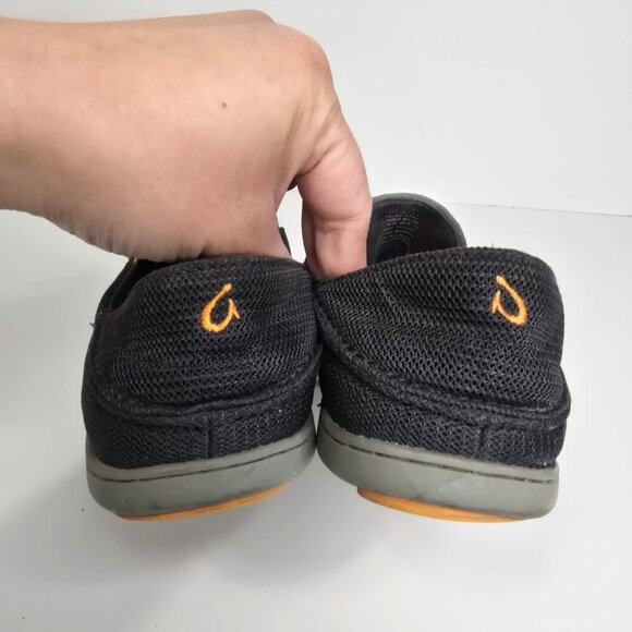 Olukai Nohea Mesh Sneakers Shoes Sz 10M Gray Slip On Casual Comfort Outdoor - Picture 4 of 7